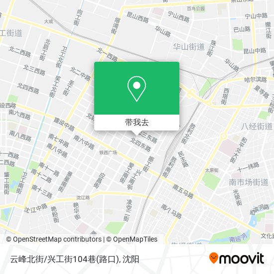 云峰北街/兴工街104巷(路口)地图