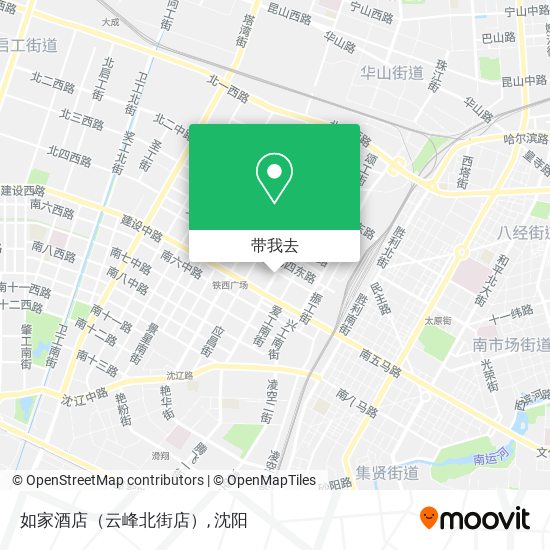 如家酒店（云峰北街店）地图