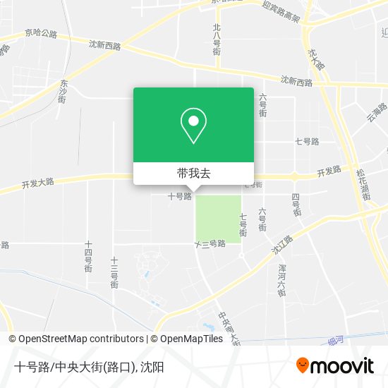 十号路/中央大街(路口)地图