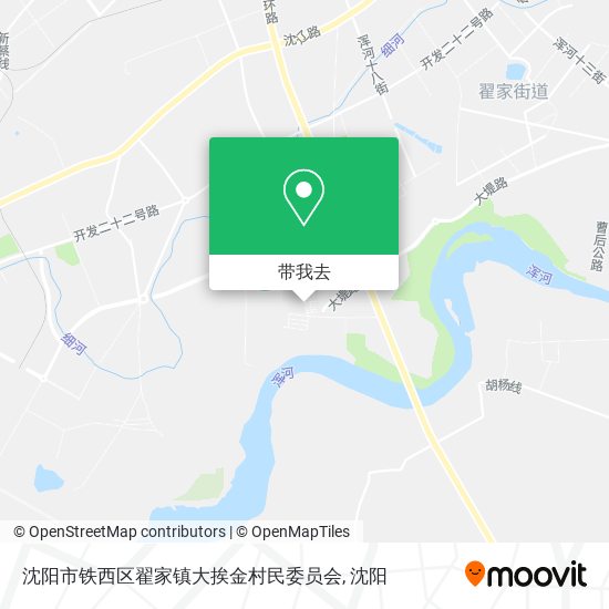 沈阳市铁西区翟家镇大挨金村民委员会地图