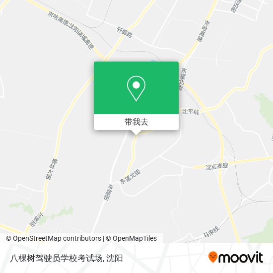 八棵树驾驶员学校考试场地图