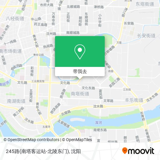 245路(南塔客运站-北陵东门)地图