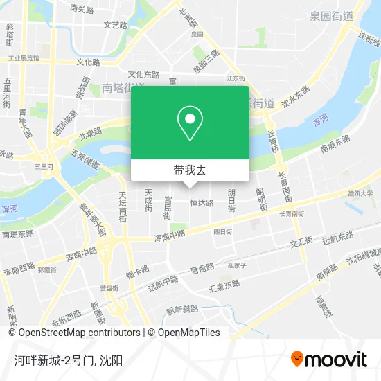 河畔新城-2号门地图