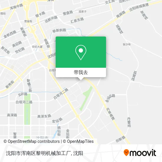 沈阳市浑南区黎明机械加工厂地图