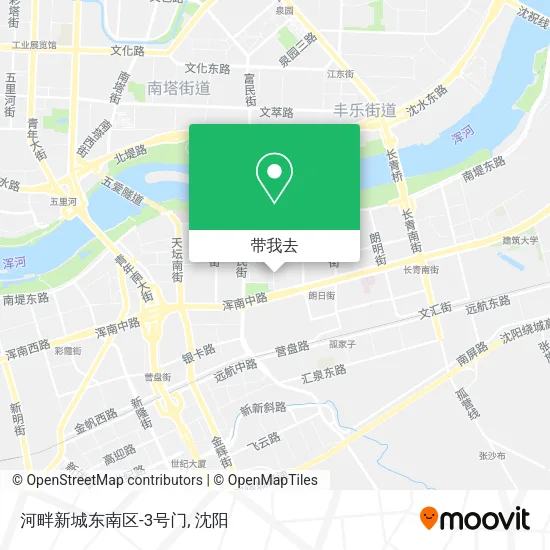 河畔新城东南区-3号门地图