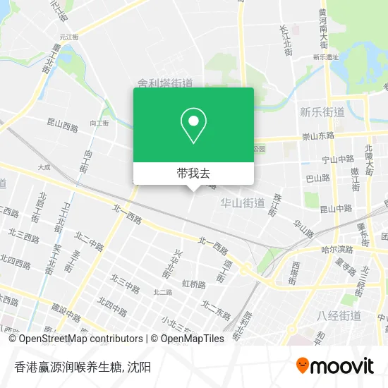 香港赢源润喉养生糖地图