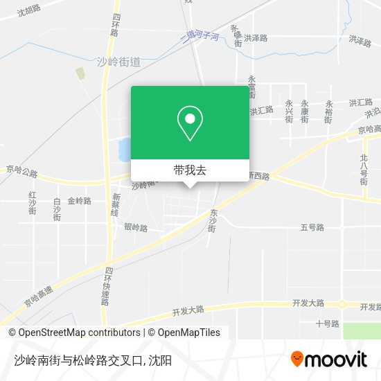 沙岭南街与松岭路交叉口地图