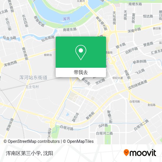 浑南区第三小学地图