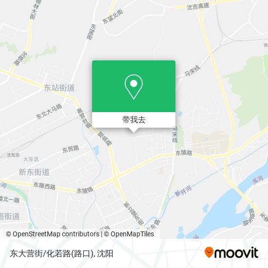 东大营街/化若路(路口)地图