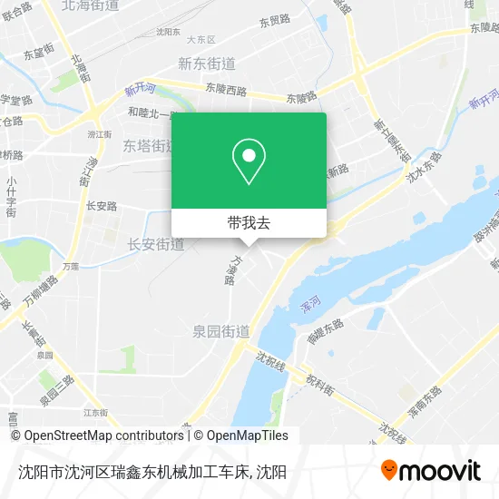 沈阳市沈河区瑞鑫东机械加工车床地图