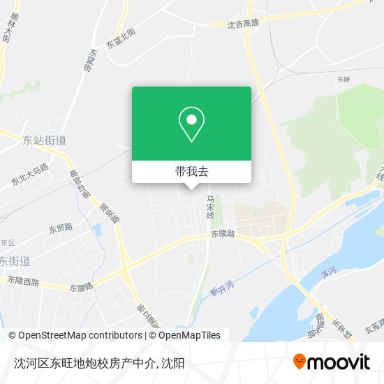 沈河区东旺地炮校房产中介地图