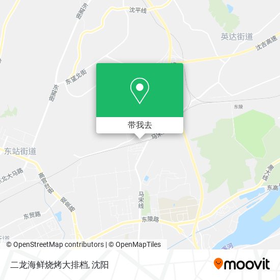 二龙海鲜烧烤大排档地图