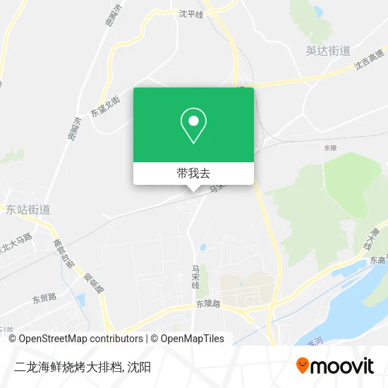 二龙海鲜烧烤大排档地图