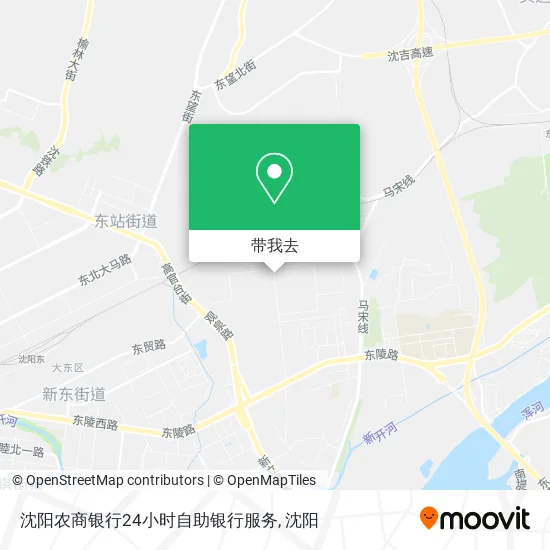 沈阳农商银行24小时自助银行服务地图