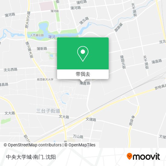 中央大学城-南门地图