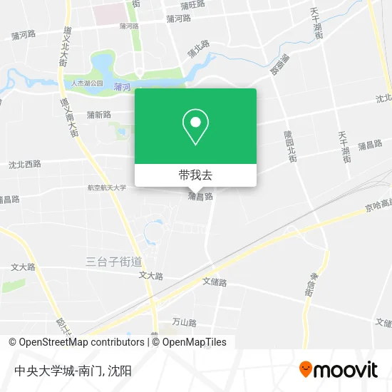 中央大学城-南门地图