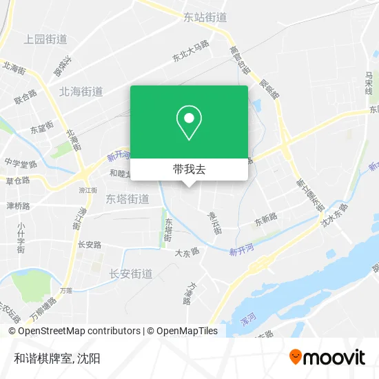 和谐棋牌室地图