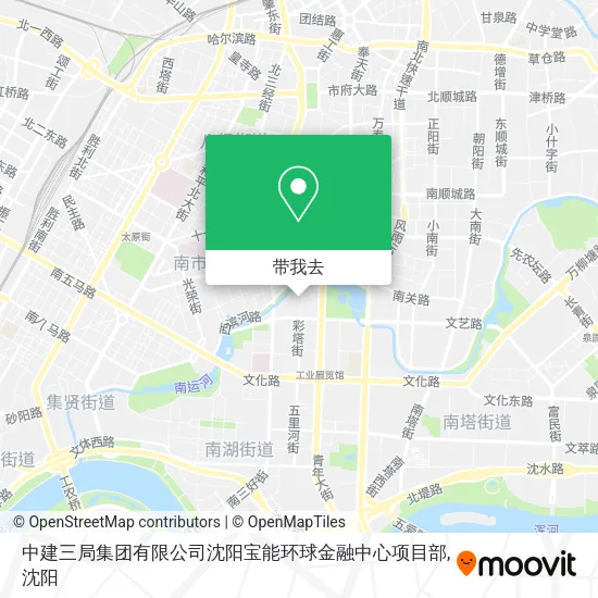 中建三局集团有限公司沈阳宝能环球金融中心项目部地图