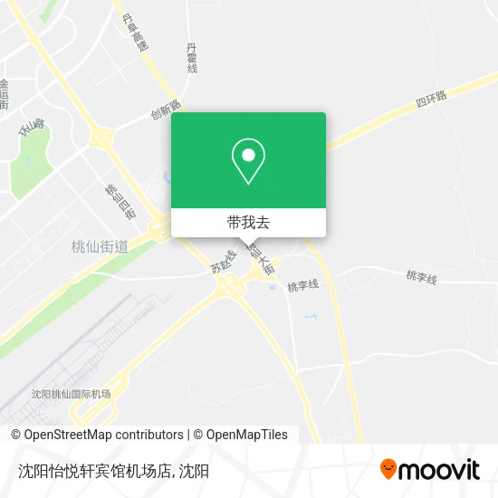 沈阳怡悦轩宾馆机场店地图