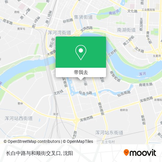 长白中路与和顺街交叉口地图