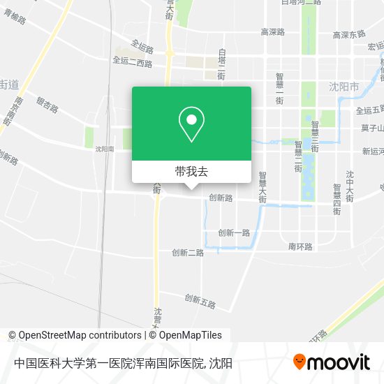 中国医科大学第一医院浑南国际医院地图
