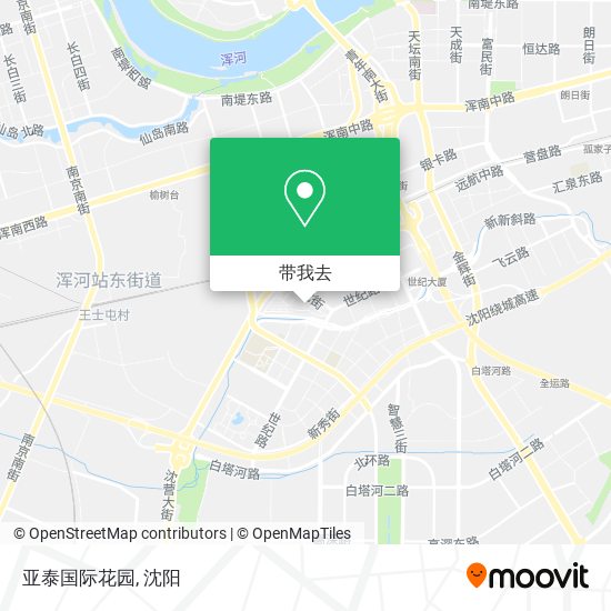 亚泰国际花园地图