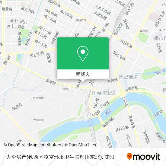 大全房产(铁西区凌空环境卫生管理所东北)地图