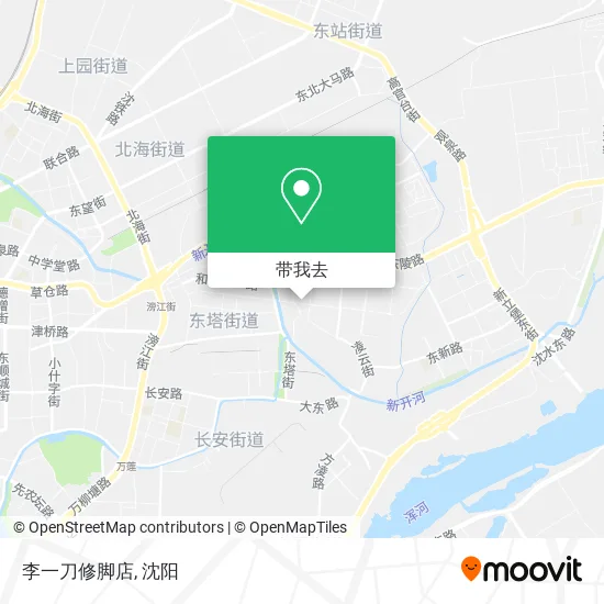 李一刀修脚店地图