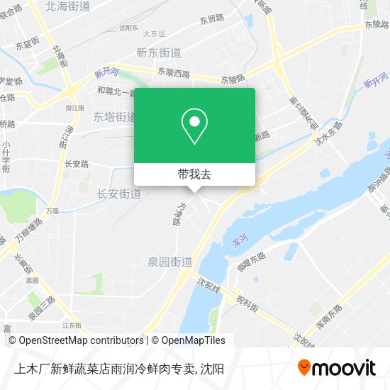 上木厂新鲜蔬菜店雨润冷鲜肉专卖地图