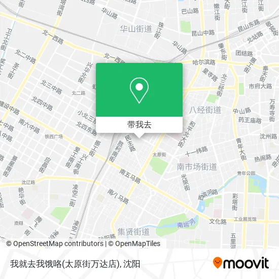我就去我饿咯(太原街万达店)地图