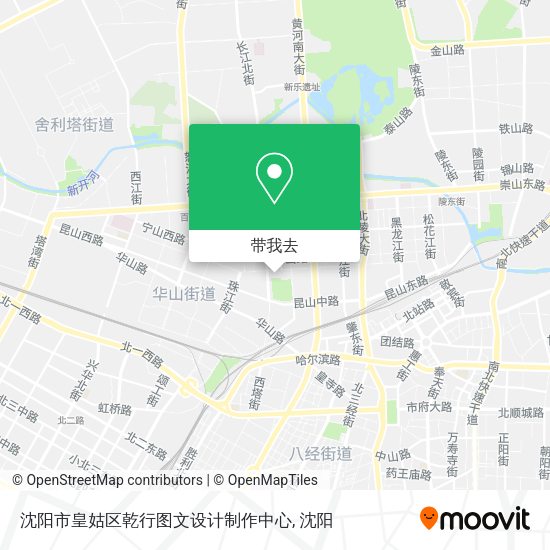 沈阳市皇姑区乾行图文设计制作中心地图