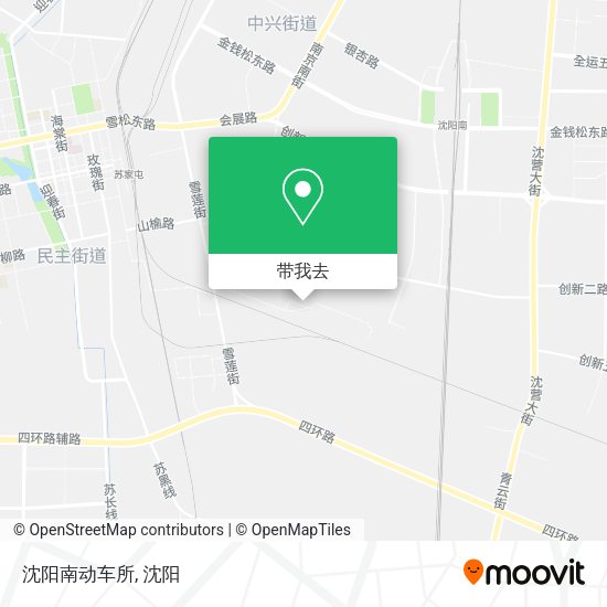 沈阳南动车所地图