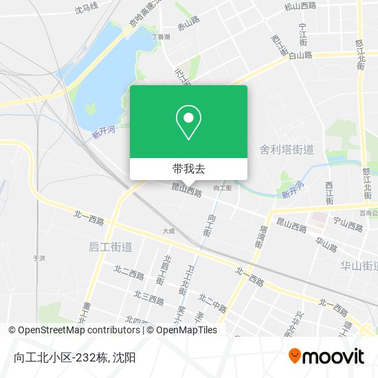 向工北小区-232栋地图