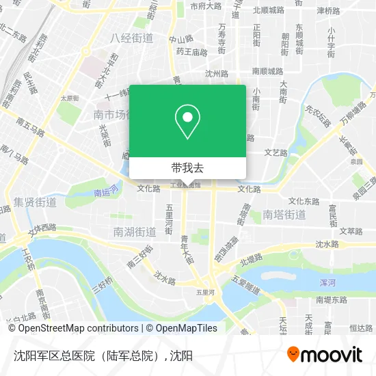 沈阳军区总医院（陆军总院）地图