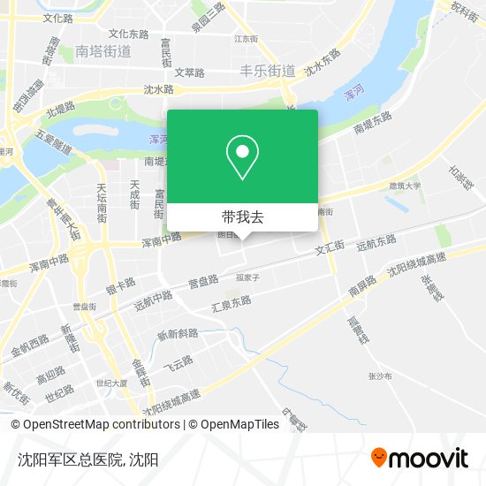 沈阳军区总医院地图