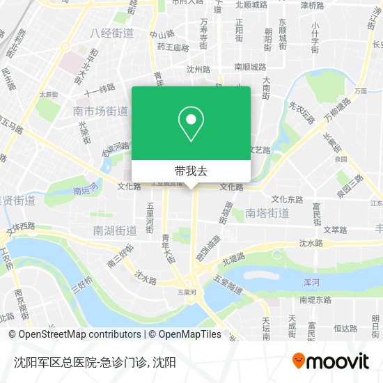 沈阳军区总医院-急诊门诊地图