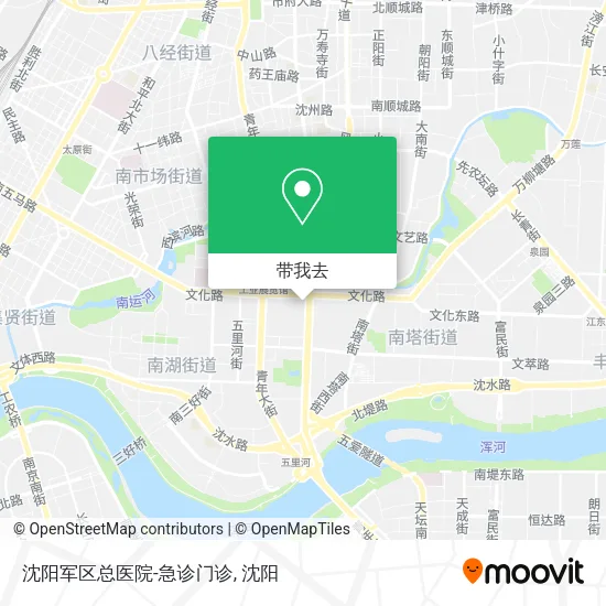 沈阳军区总医院-急诊门诊地图