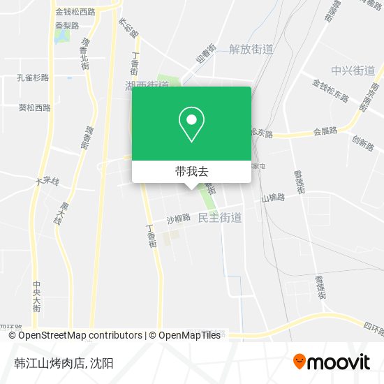 韩江山烤肉店地图