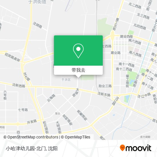 小哈津幼儿园-北门地图