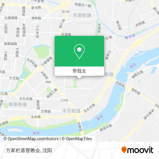 方家栏基督教会地图