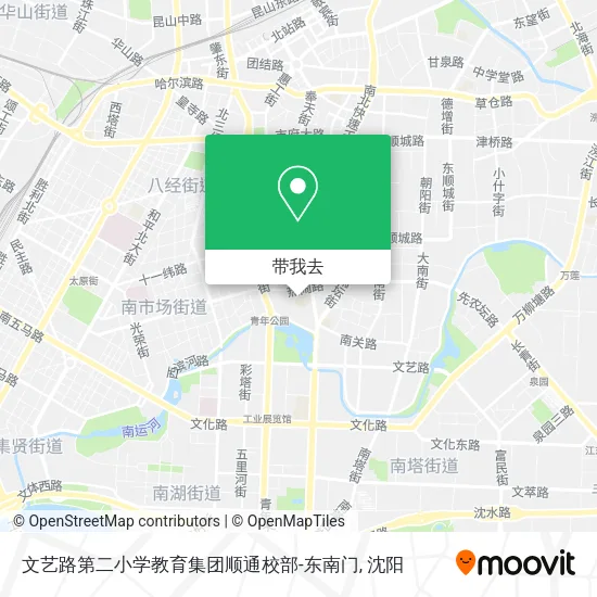 文艺路第二小学教育集团顺通校部-东南门地图