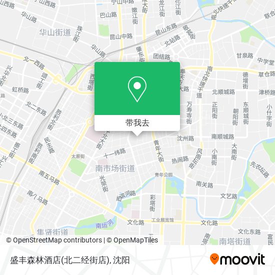 盛丰森林酒店(北二经街店)地图