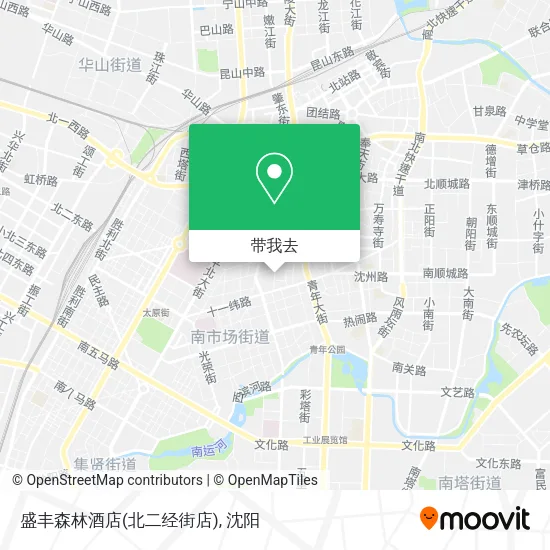 盛丰森林酒店(北二经街店)地图