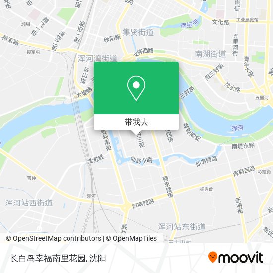 长白岛幸福南里花园地图