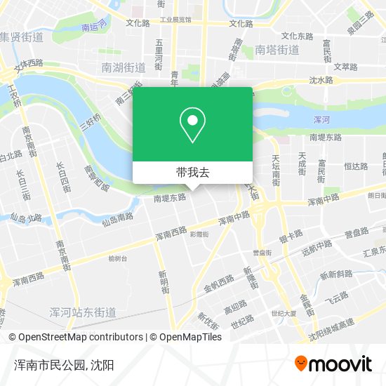 浑南市民公园地图
