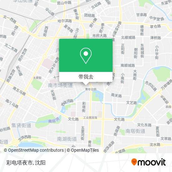 彩电塔夜市地图