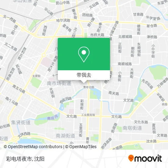 彩电塔夜市地图