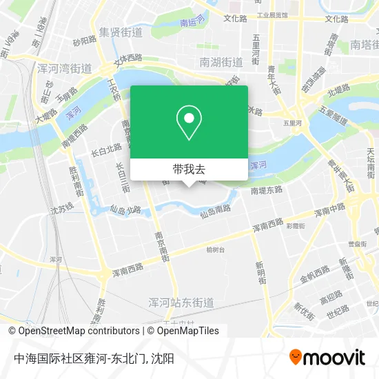 中海国际社区雍河-东北门地图