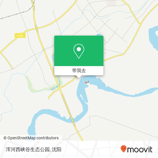 浑河西峡谷生态公园地图
