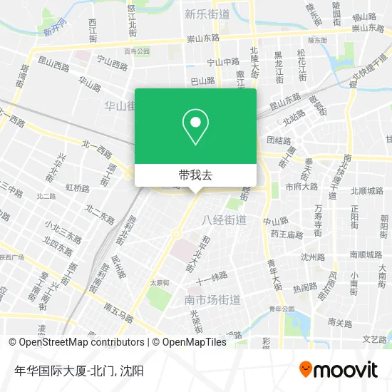 年华国际大厦-北门地图